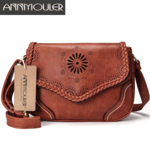 Sac à bandoulière femme vintage en cuir PU marron – 19,79 € avec livraison gratuite