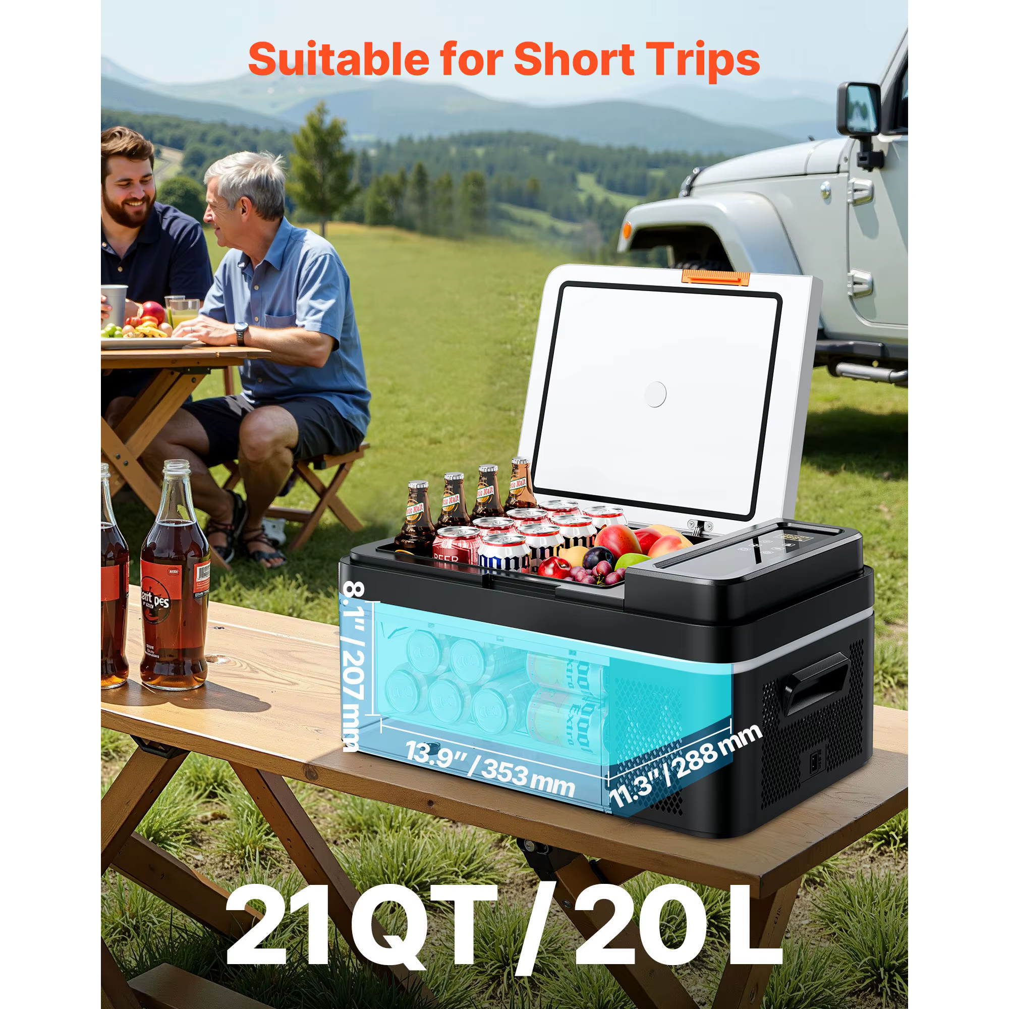 Succebuy Réfrigérateur Portable 15L à 55L à 117,99 € – Glacière Électrique pour Voiture et Maison
